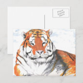 Tiger Postkarte (Vorne/Hinten)