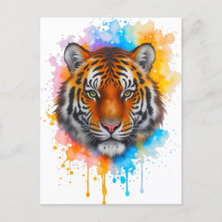 Tiger Postkarte