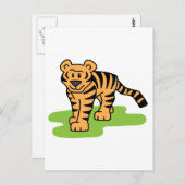 Tiger Postkarte (Vorne/Hinten)