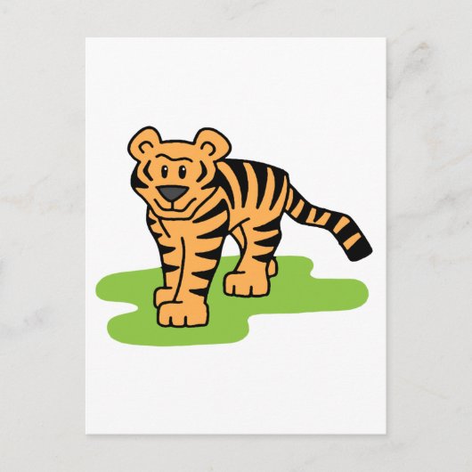 Tiger Postkarte (Vorderseite)