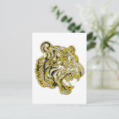 Tiger Postkarte (Stehend Vorderseite)