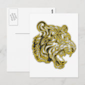 Tiger Postkarte (Vorne/Hinten)