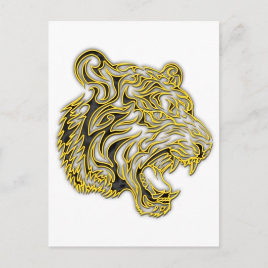 Tiger Postkarte (Vorderseite)