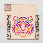 Tiger-Postkarte Postkarte (Vorne/Hinten)