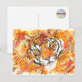 Tiger-Postkarte Postkarte (Vorne/Hinten)