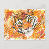 Tiger-Postkarte Postkarte (Vorderseite)