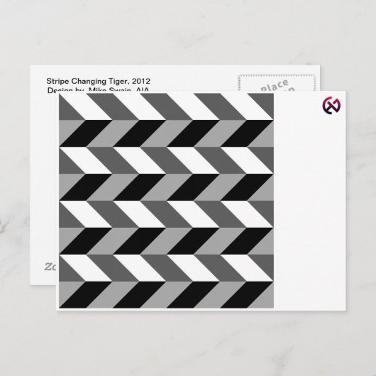 Tiger-Postkarte Postkarte (Vorne/Hinten)