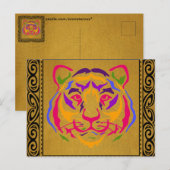Tiger-Postkarte Postkarte (Vorne/Hinten)