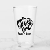 Tiger Power Drink Glas (Vorderseite)