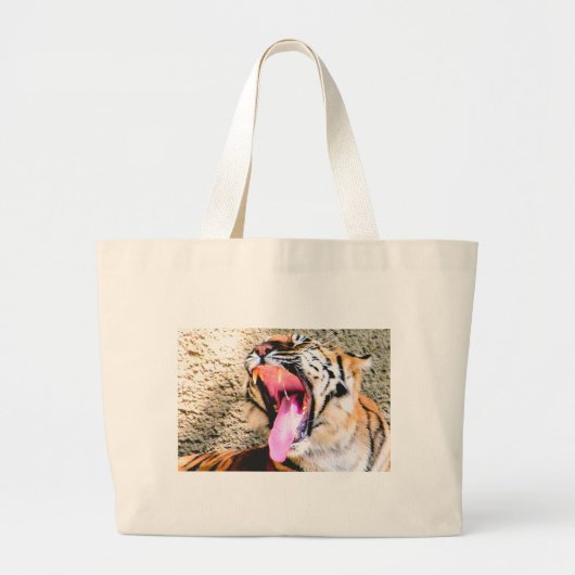 Tiger Power_ Jumbo Stoffbeutel (Vorne)