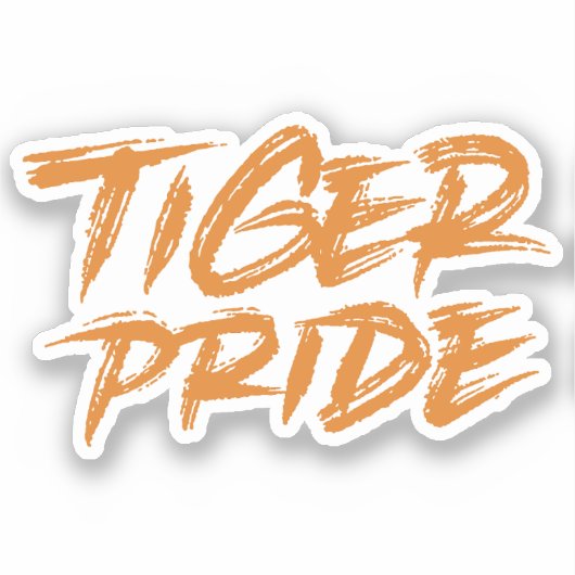 Tiger Pride Aufkleber (Vorderseite)