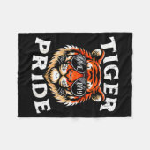 Tiger Pride Men Kids Boys Women Girls Youth Teen Fleecedecke (Vorderseite (Horizontal))