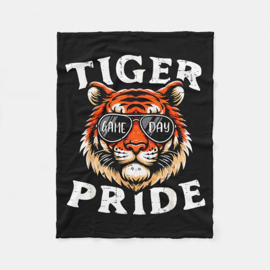 Tiger Pride Men Kids Boys Women Girls Youth Teen Fleecedecke (Vorderseite)