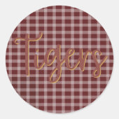 Tiger Pride Preppy Sticker (Vorderseite)