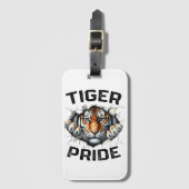Tiger Pride Retro Tiger School Sportteam Gepäckanhänger (Vorderseite Vertikal)