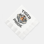 Tiger Pride Retro Tiger School Sportteam Serviette (Ecke)