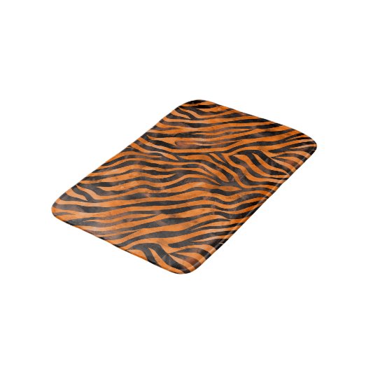 Tiger Print Badematte (Schrägansicht)