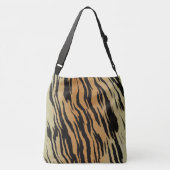 Tiger Print Bag Tragetaschen Mit Langen Trägern (Rückseite)