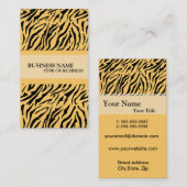 Tiger Print Business Card Vorlage Visitenkarte (Vorne/Hinten)