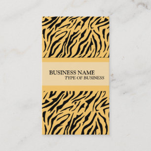 Tiger Print Business Card Vorlage Visitenkarte