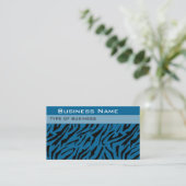 Tiger Print Business Card Vorlage Visitenkarte (Stehend Vorderseite)