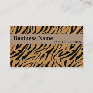 Tiger Print Business Card Vorlage Visitenkarte