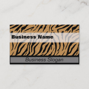 Tiger Print Business Card Vorlage Visitenkarte