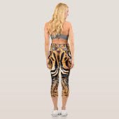 Tiger Print Capri Leggings (Rückseite)