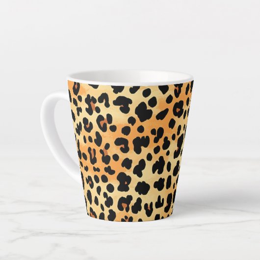Tiger Print Coffee Tasse (Linke Ecke)