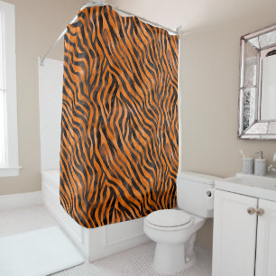 Tiger Print Duschvorhang