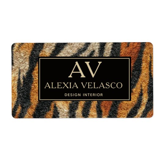Tiger Print Elegant Wildlife Luxury (Vorne)