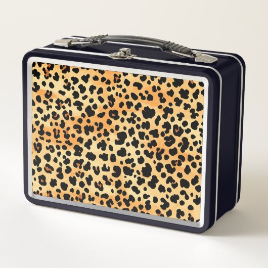 Tiger Print Food Container Metall Brotdose (Vorderseite)