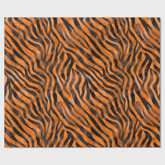 Tiger Print Geschenkpapier (Flach)