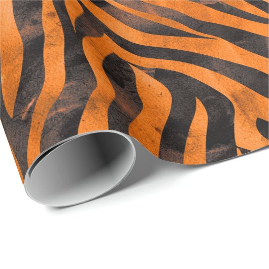 Tiger Print Geschenkpapier (Rolleneckpunkt)