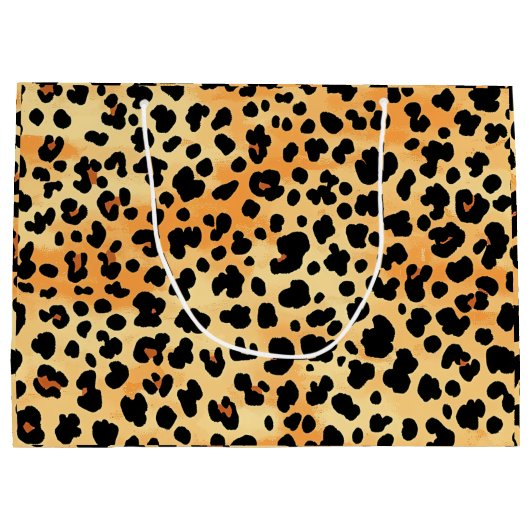 Tiger Print Geschenktasche Große Geschenktüte (Rückseite)