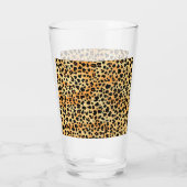 Tiger Print Glass Cup Glas (Rückseite)