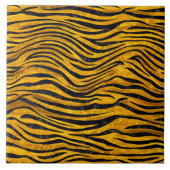 Tiger Print - Gold Cluster Fliese (Vorderseite)