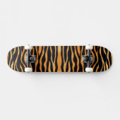 Tiger Print Golden and Black Skateboard (Horizontal)