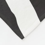 Tiger Print in Schwarz und Weiß Fleecedecke (Ecke)