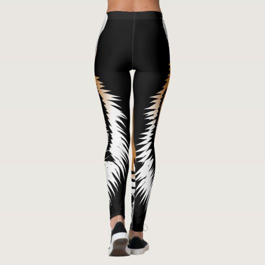 Tiger Print-Leggings Leggings (Rückseite)