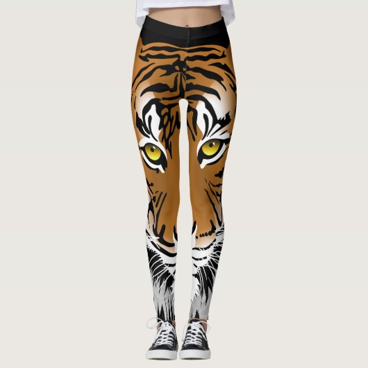 Tiger Print-Leggings Leggings (Vorderseite)