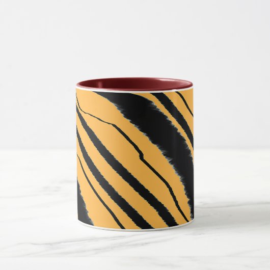 Tiger Print Maroon Combo Tasse (Zentrum)