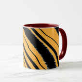 Tiger Print Maroon Combo Tasse (VorderseiteRechts)