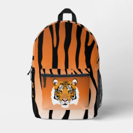Tiger Print Monogram Bedruckter Rucksack