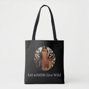 Tiger Print Öko-freundliche Canvas-Tasche Tasche