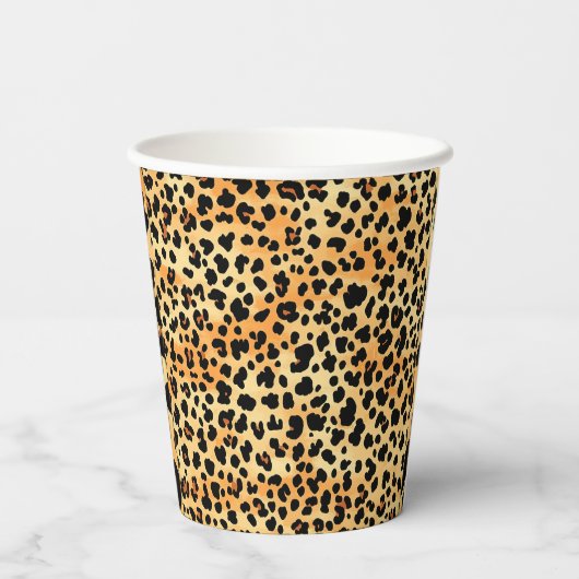 Tiger Print Paper Cup Pappbecher (Rückseite)