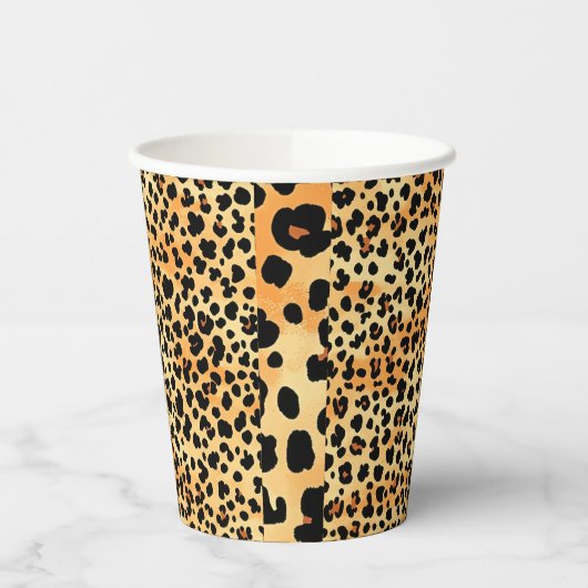 Tiger Print Paper Cup Pappbecher (Links)