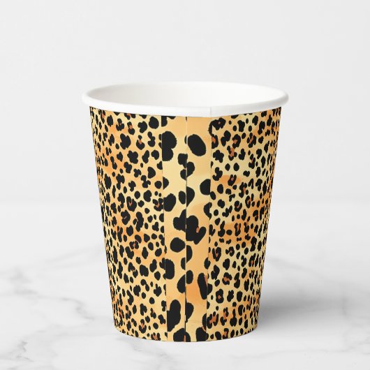 Tiger Print Paper Cup Pappbecher (Rechts)