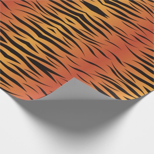 Tiger Print Pattern Geschenkpapier (Ecke)