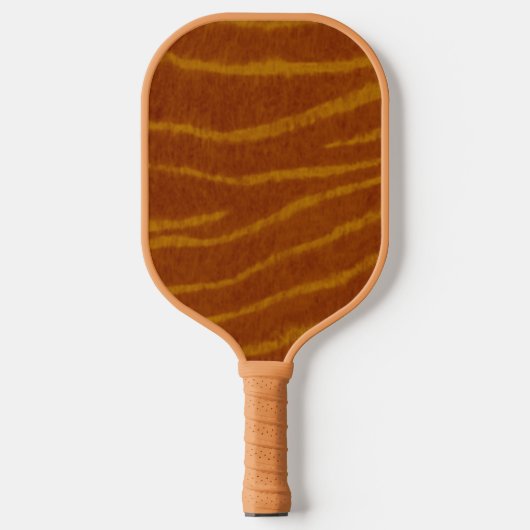 Tiger Print Pattern Pickleball Schläger (Vorderseite)